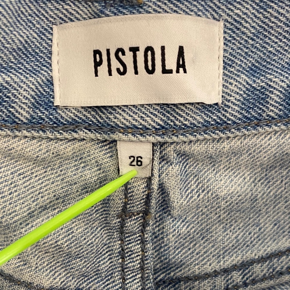 Pistola Jeans | Hemp Cotton | Button Fly 90s Straight Light Wash | Size 26 - Picture 2 of 11